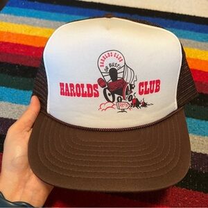 Vintage Western Brown and White Trucker Hat